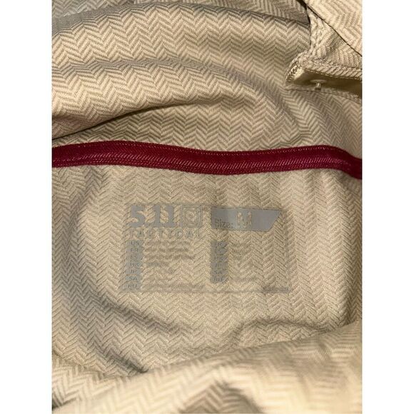 NWOT 5.11 Tactical Aphrodite Pullover Women's Medium Sand Herringbone Cowl Neck - Picture 7 of 8